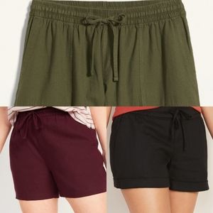 3 Pairs of Linen Shorts